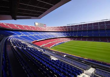 Camp nou: Football field Barcelona FC
