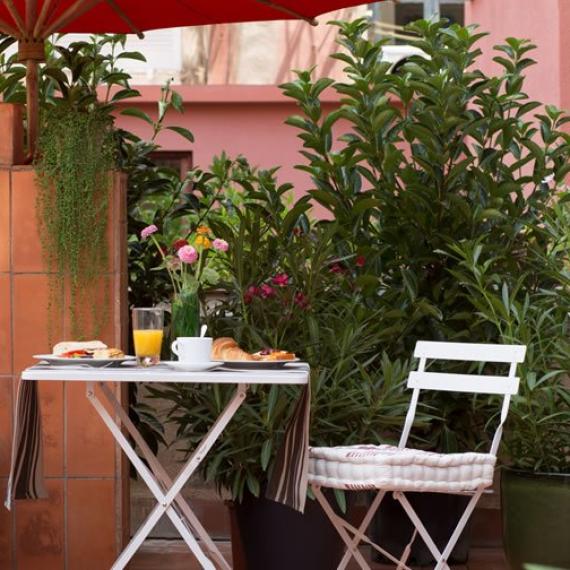 Terrasse de l'hôtel à Barcelone